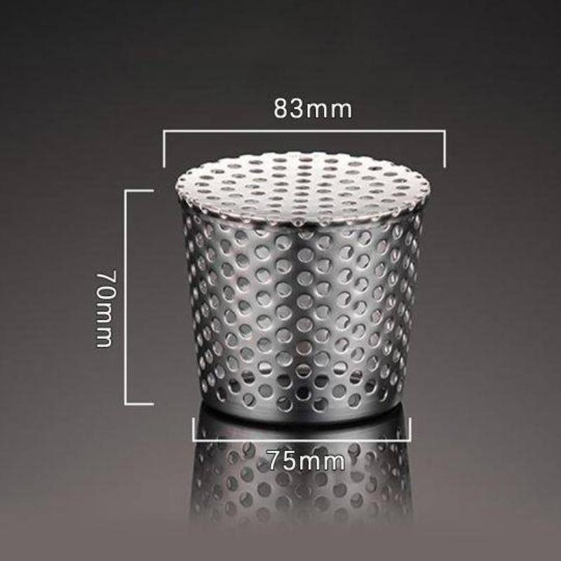 Stainless Steel Anti Clogging Drain Cover Insert Filter for PVC Pipe Cap Size 50MM Prevents Hair Blockage Ideal for Kitchen Bathroom