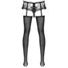 Mens Sheer Lace Pantyhose Skirted Cutout Bulge Pouch G String Glossy Garters Sissy Nightwear