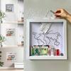 Artificial Board Travel Collection Box Handmade Ticket Shadow Box with Slot  Ticket Stubs