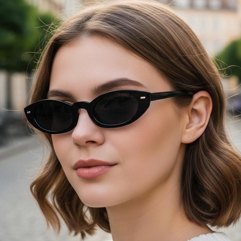 Women's sunglasses - unisex retro small frame cat eye sunglasses