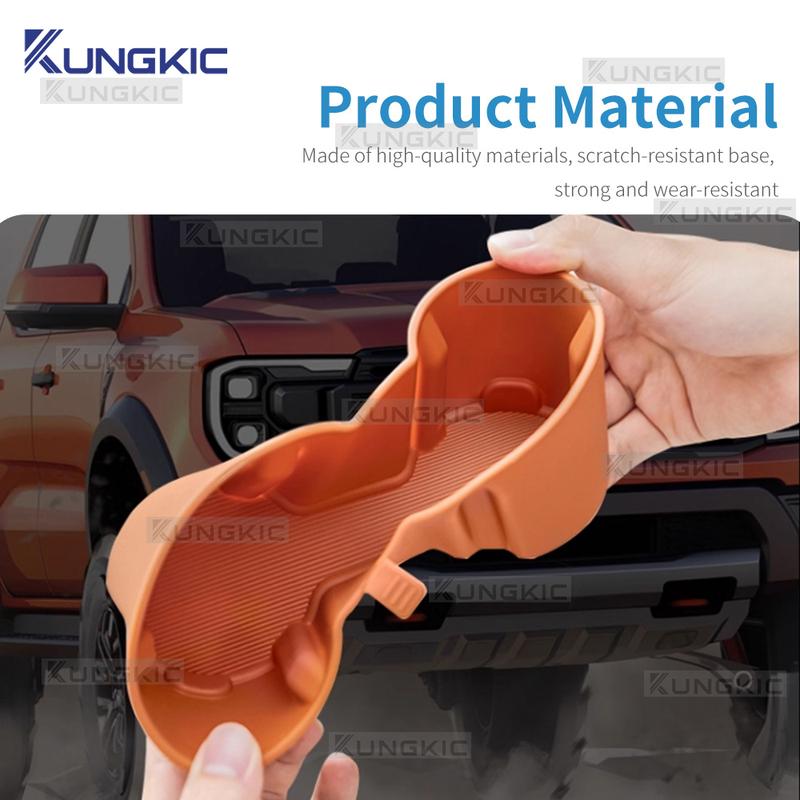For Ford Ranger  2024 2025 2026 Car Central Console Water Cup Storage Box Armrest Storage Box Interior Accessories