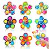 Colorful Bubble Music Rotating Fingertip Gyroscope Release Press And Release Silicone Toy