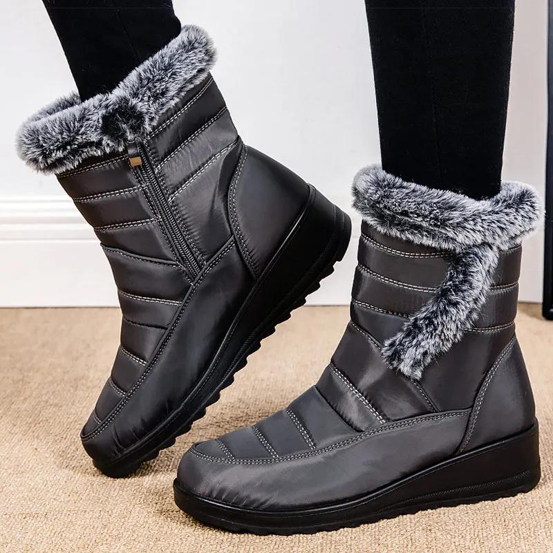 Fashion Women's Boots 2026 Trend New Non-slip Snow Boots Winter Shoes for Women Outdoors Fur Super Warm Winter Boots Botas Mujer