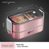 304 Stainless Steel Insulated Double-Layer Lunch Box for Microwave, with Compartments - Ideal for Students and Office Workers.