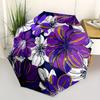 1pc Floral Pattern Automatic Open/close Folding Umbrella, Compact Portable Travel Umbrella, Perfect Birthday/Christmas, Cute Umbrella, Durab