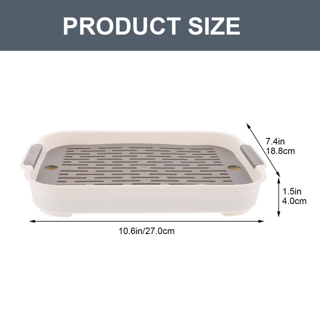 Rectangular Bunny Litter Box Large Space Rabbit Training Potty Small Guinea Pig Hamster Cage Pet Toilet Cleaning Supplies
