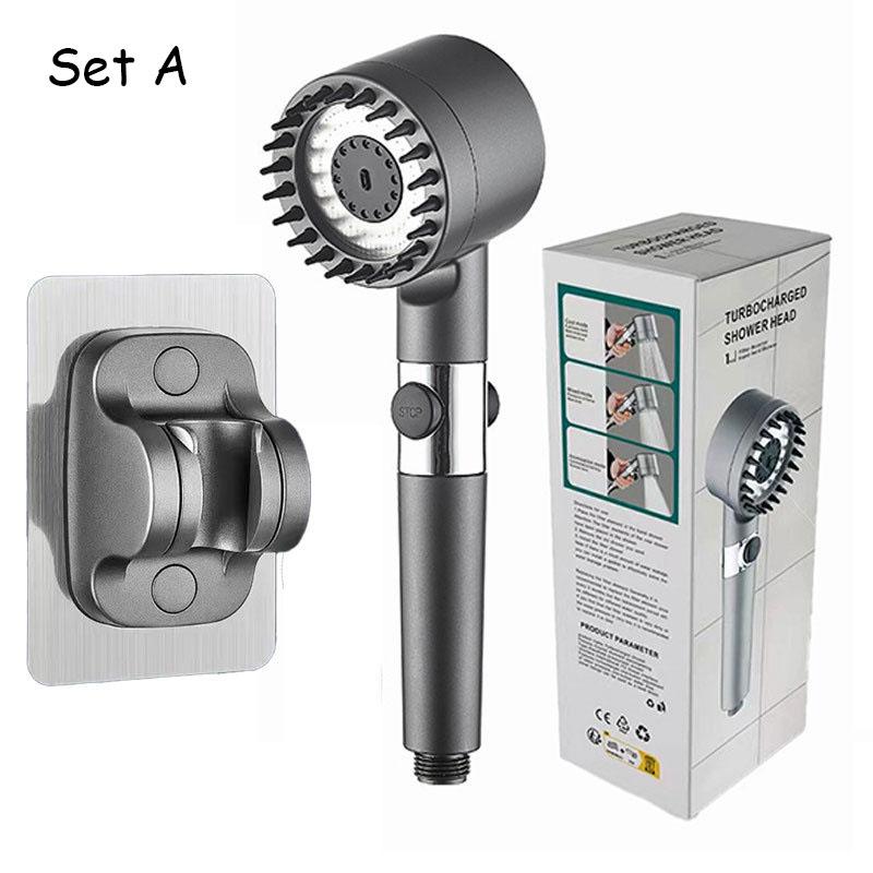 Cap de duș cu 3 moduri Cap de duș de înaltă presiune Filtru portabil Robinet de ploaie Robinet Baie Cadă Accesorii inovatoare pentru casă