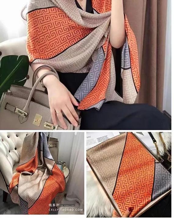 Gardenia Brocade Women's Versatile Scarf: Decorative Shawl, Sun Protection, Beach Towel