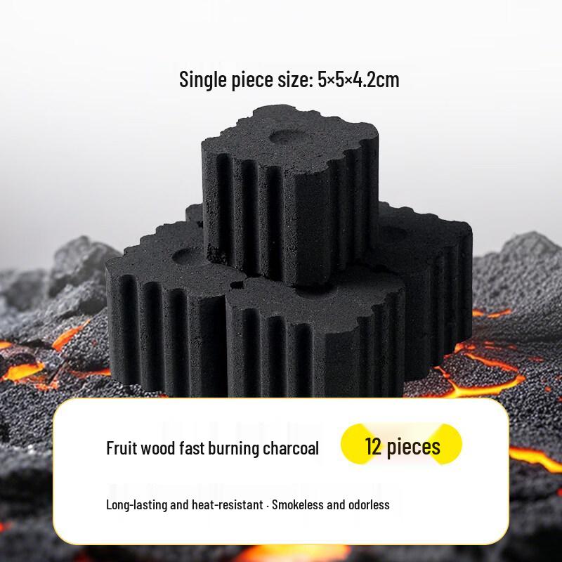 ZISIZ Quick-Ignite Smokeless Fruit Charcoal