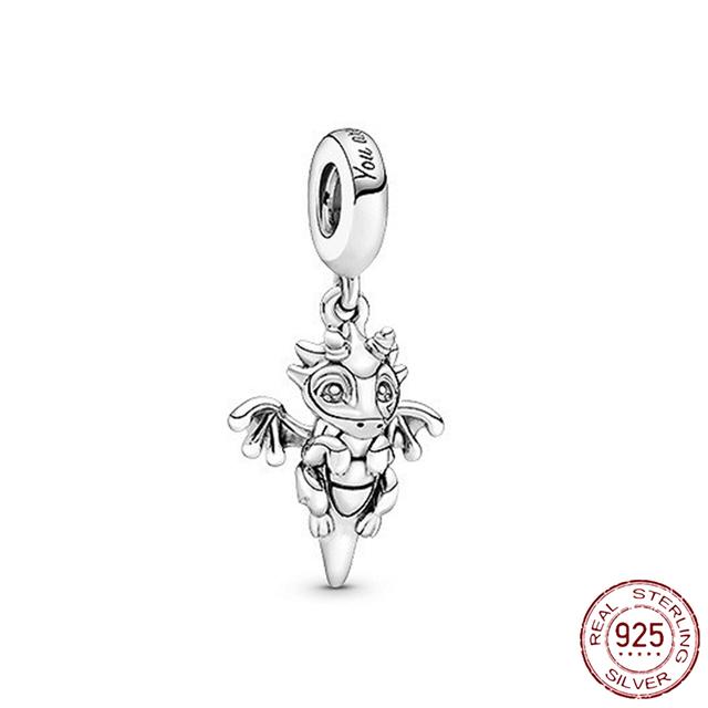 925 Sterling Silver Halloween Cartoon Pumpkin Ghost Cute Cat Beads Fit Original Fashion Bracelet Charm Women Diy Jewelry Gift