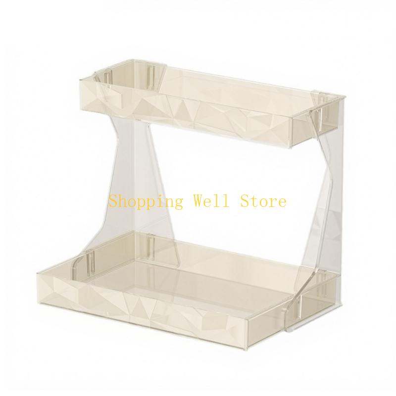 KX4B Multiple Layer Cosmetic Organizers Plastic Storage Shelf For Bathroom Desktop Organization чистый