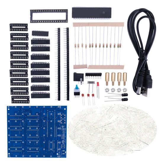 Sada 1 sady elektroniky 3D8 8x8x8 Vícebarevný DIY LED displej Sada elektronických součástí Elektronické příslušenství