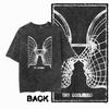 G13 Back Printing Cool Printing Men's T-shirt/pickled Streetwear Large Size Retro O-neck Men's T-shirt