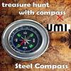 Umi Multifunktions-Kompass aus Edelstahl, klassisch, für Wandern und Camping, 60 mm