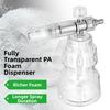 For Boat Cleaning Transparent Foam Can Power Washer Accessory 2-stage Nozzle Foam Injection Knob Enhanced Foam Generation