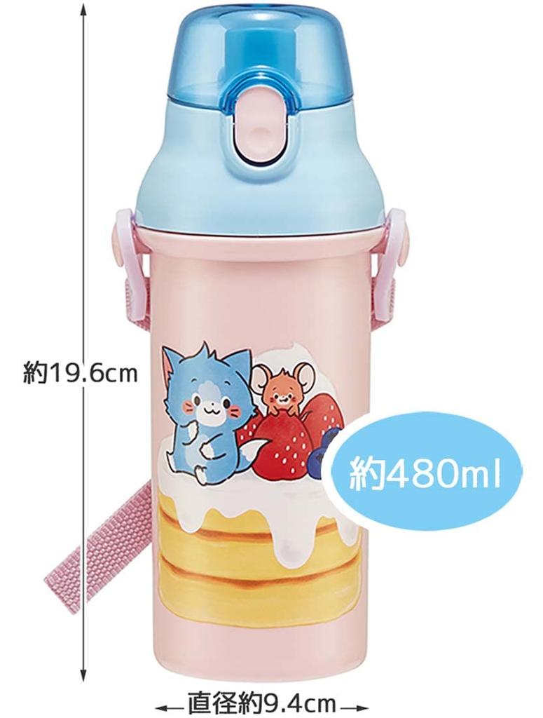 Skateboard Tom Jerry Vatten för Tillverkad i & Flaska, 480 ml, Barn, Plast, Antibakteriell, Japan, PSB5SANAG-A