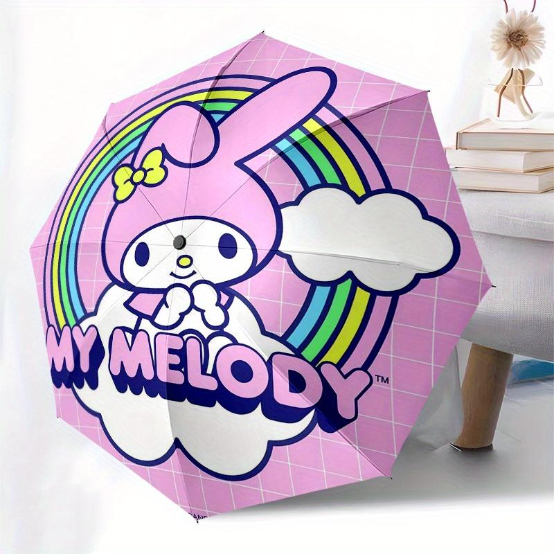 1pc My Melody Rainbow CloudsUmbrella with Plastic Handle,Suitable for All Seasons Home Travel Outdoor UmbrellaSanlio250