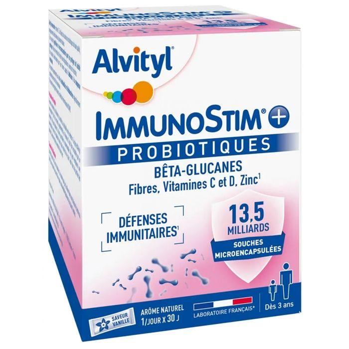 Alvityl ImmunoStim+ Probiotiques Défenses immunitaires dès 3 ans 30 sachets