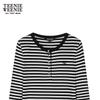 Teenie Weenie Women's Bear Graphic Henley T-shirt