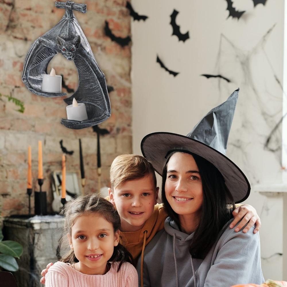 Resin Candlestick Hanging Decoration Home Decorations Bat Candle Decorations