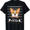 Corgi Vtipné Mugshot Tričko Dárek pro Špatnou Psí Mámu Tátu