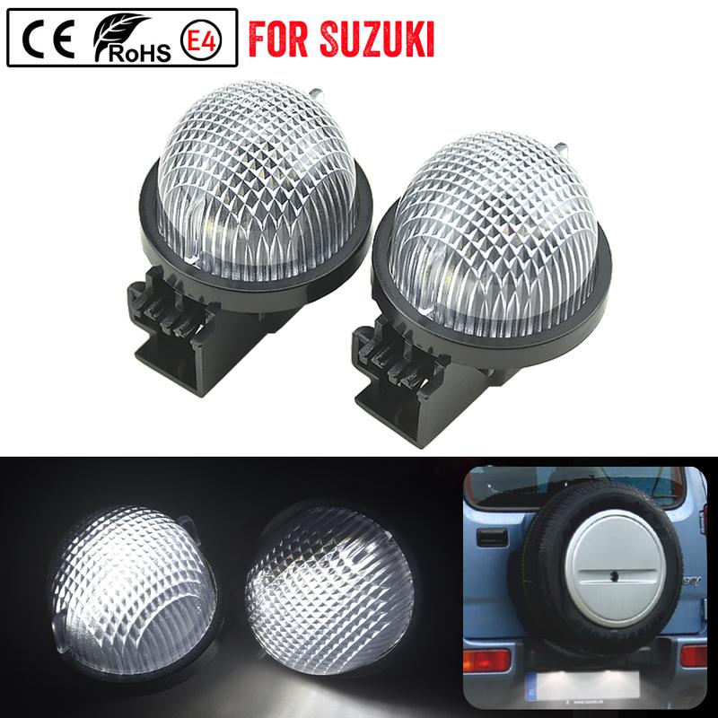 Fit For Opel Agila 2000-2007 Fit For Suzuki Grand Vitara 1998-2012 Number Plate lights 2PCS LED License Plate Light