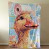 Duckling With Toilet Paper Hat Blanket Throw Super Cosy Plush Living Room Sofa Couch Childish Birthday Gifts