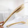 Nanzhu Curved Handle Bath Brush, Non-slip Long Handle PPR Soft Bead Massage Bath Brush, Boiled Bristle Hair Home Brush