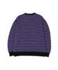 CAMEL WORK Relaxed Striped Knit (Purple)