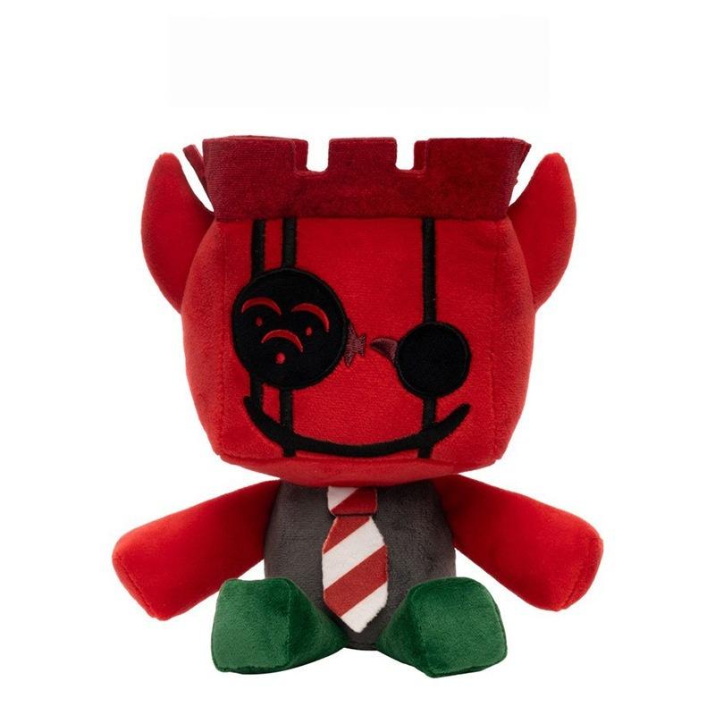Forsaken-Jx1Dx1 Red Devil Castle Top Plush Toy Game Peripheral Creative Stuffed Doll For Kids Game Fans Birthday Gift Home Decor