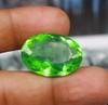 24.95 Carat New Year Offer Green Moldavite Oval Shape Lab Created Certified Gemstone SN453