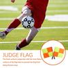 2Pcs Football Training Flags Deluxe Referee Flags Set Football Rugbys Hockey Training Referee Flags Sporting Goods