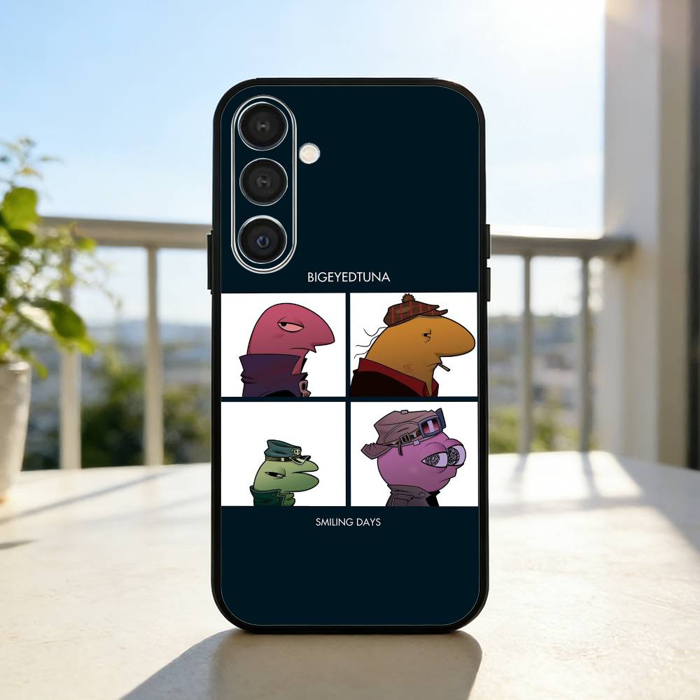 S-Smiling F-Friends Pim Charlie Phone Case For Samsung A73,72,71,53,52,51,22,91,80, Soft Black Cover