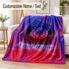 Custom Text Flannel Blanket Rangers FC Print Warm Cozy Blanket Home Sofa Bedding