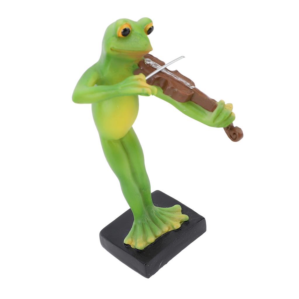 Froschstatue Harzornament Multifunktional Niedlich Exquisit Lustige Froschfigur Heimdeko für Zuhause