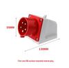 Waterproof Industrial Aviation Plug Connector: Reverse Plug Male-Female, 3-Pin, 4-Hole, 5-Pin, 16/32A-6h