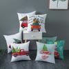 Christmas Decoration Cushion Watercolour Tree Snowman Red Pink Throw Pillow Home Decor Decor Pillowcase