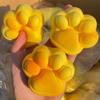 Squishy Cat Paws Bread Squeeze Toy Super Soft Bread Fidgets Toy Simulated Food Venting Stress-relieving Toy for Kids Adults Gift