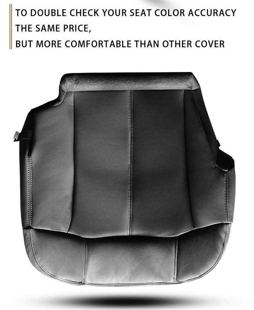 Driver Bottom Seat Cover PU Leather For 1999 To 02 Chevy Silverado 1500hd 2500hd