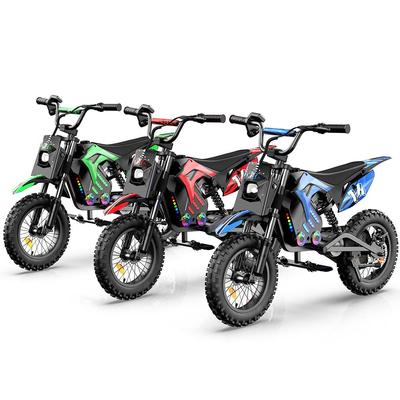 IScooter A14 14'' Kinder-Elektromotorrad Motor 500W Batterie 36V/5.2Ah Höchstgeschwindigkeit 17MPH Vordere und hintere Doppelstoßdämpfung mit Bluetooth
