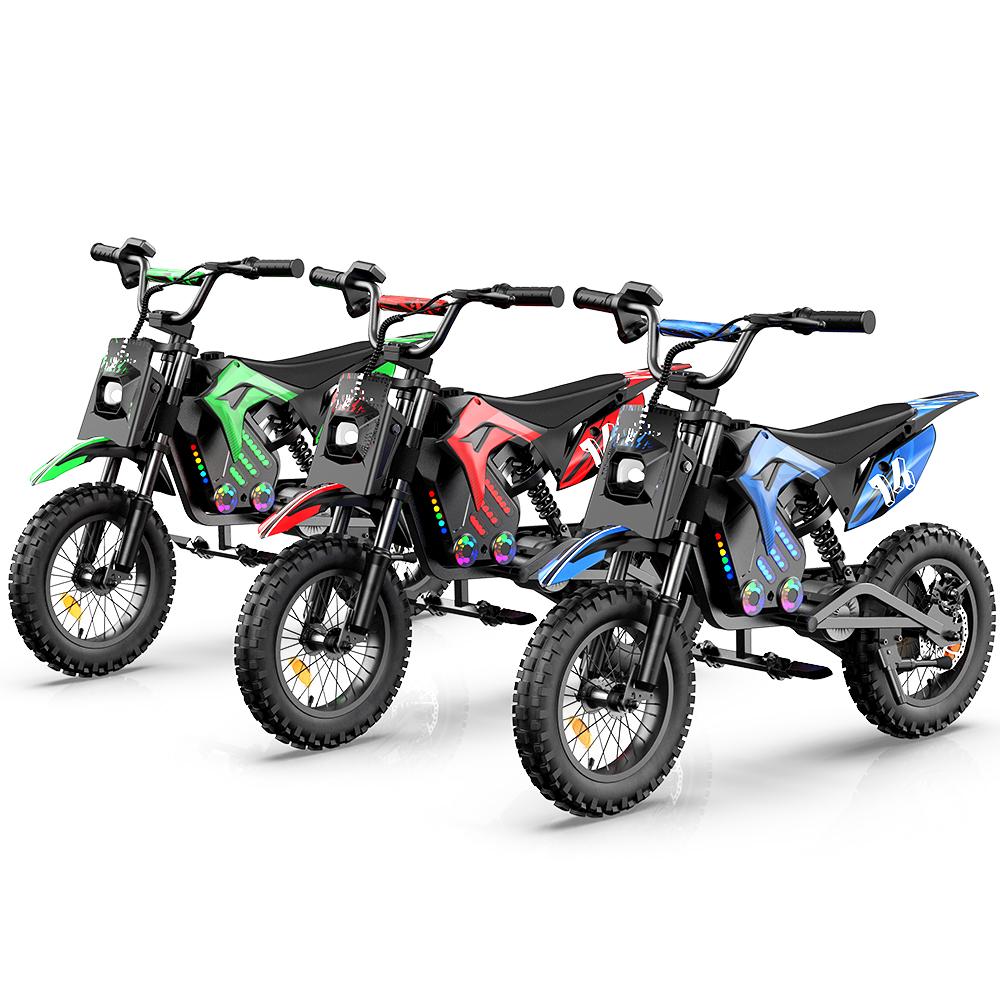 iScooter A14 Children's Electric Motorcycle 36V5.2Ah Battery 500W Motor 14 Inch Tires With Front And Rear Dual Shock Absorption
