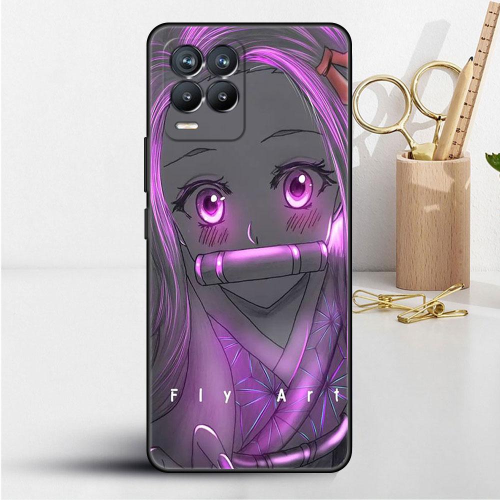 Soft TPU Case For Realme 8 C21 9 Pro 8i 9i GT Neo 3 2 C3 7 6 C21Y C15 C11 C35 Silicone Phone Cover Anime Demon Slayer