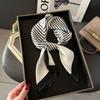 Square Hair Scarf Double Sides Neckerchief Fashion Silk Scarf  Gift
