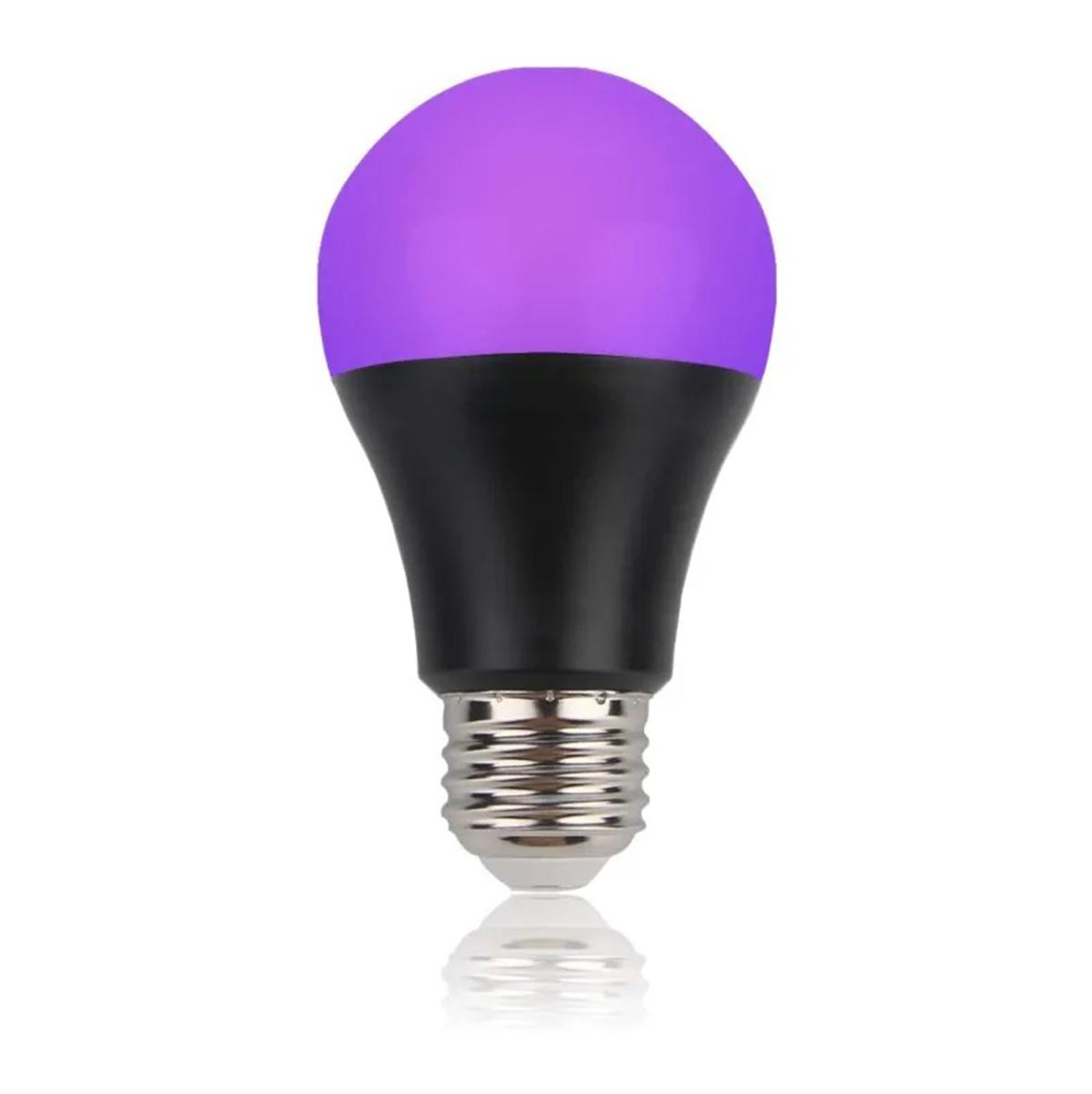 

A19 Black Light Led Bulb 9W Lamps Paint Spotlights Home Fluorescent Glow Atmosphere 360° Lighting UV Party Shell 400NM AC85-265V UV 395-400nm