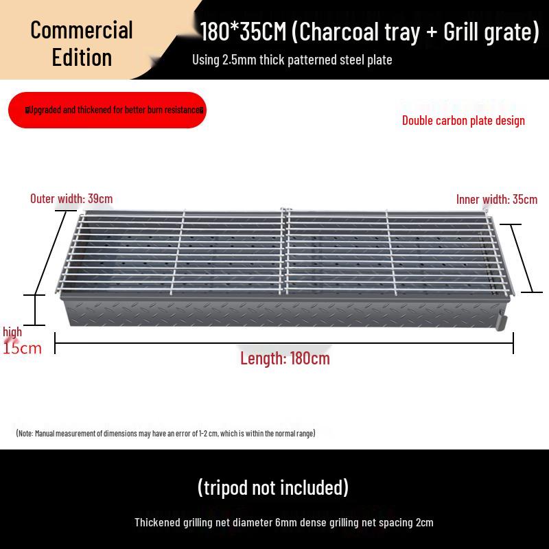 Outdoor Charcoal BBQ Grill