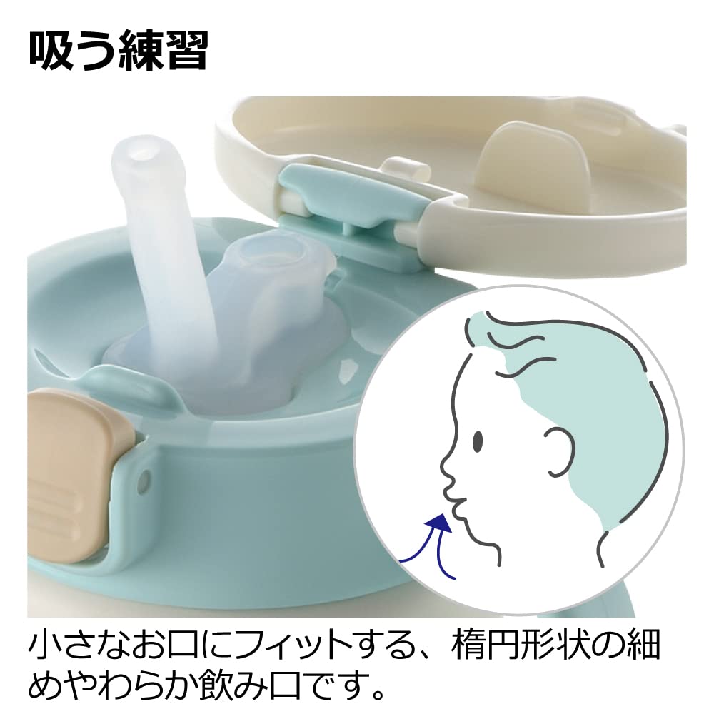 Sanrio Polypropylene Sanrio Characters Richel Straw Mug Star Gray 693481 (Sanrio Baby) (PP) (Sanrio Baby)