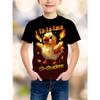 Summer La-La-La Lava Chicken Jockey Funny T Shirt High Quality Fashion Tee Boy Casual Short Sleeve Top