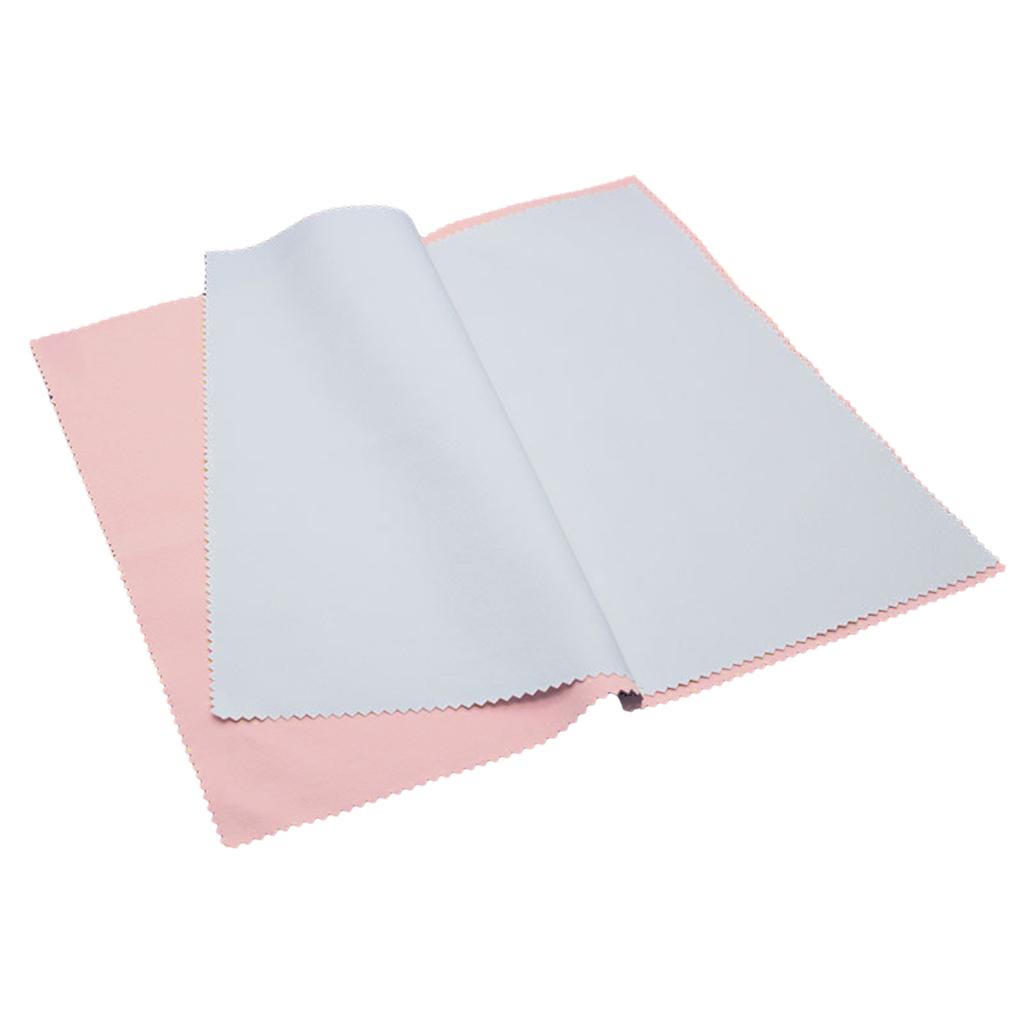 Double Layer Silver Cleaning Cloths Reusable Gold Cleaning Cloth Silver Polishing Cloths for Jewelry Clean and Maintain