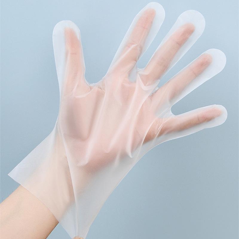 Blue Disposable Thickened Nitrile Gloves - Food Grade, Household & Industrial Protective Wear-Resistant Gloves. S Clear Disposable TPE Gloves