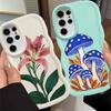 Soft Phone Cover Case for Samsung Galaxy S20 FE S22 Ultra S23 Plus S24 A26 S21 A25 S25 A34 A55 A24 A54 A36 A35 Simple Floral